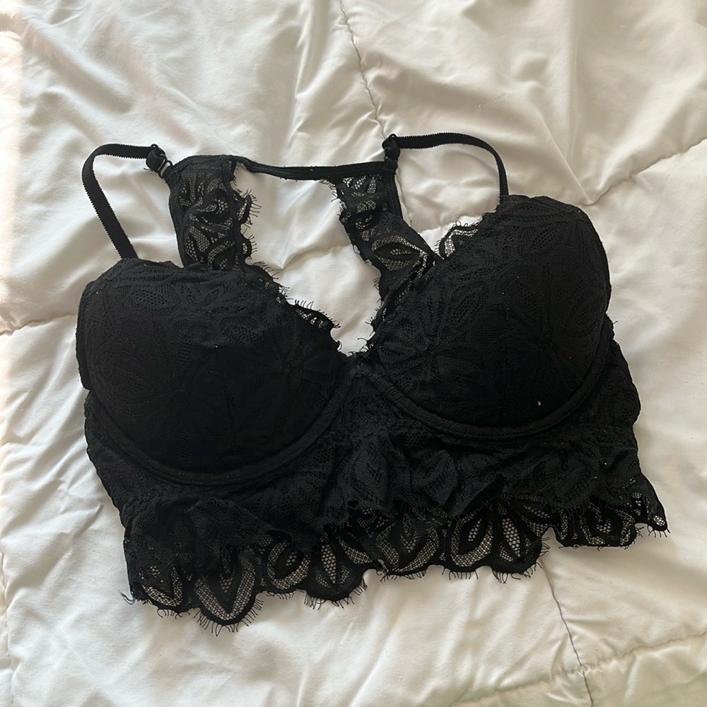 Black lace Pink by Victoria’s Secret bra